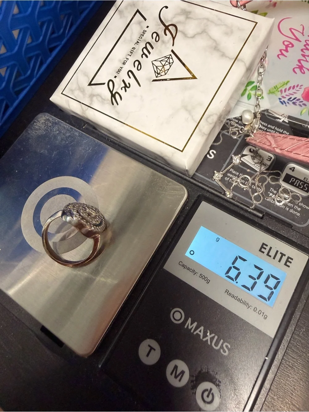 14k White Gold .87 Ctw Natural Diamond Vintage BH By Effy Ring Size 5.75.